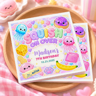 Cute Kawaii Squishies Meisje Verjaardagsfeestje Servet