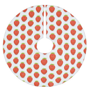Cute kawaii strawberry cartoon illustration kerstboom rok