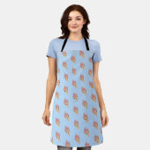 Cute Kawaii Strawberry Ice Cone Pattern Schort (Gedragen)