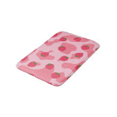 Cute Kawaii Strawberry Koe Pattern Badmat (Gekanteld)