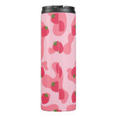 Cute Kawaii Strawberry Koe Pattern Thermosbeker (Achterkant)
