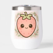 Cute Kawaii Strawberry Wine Tumbler (Avant)