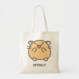 Cute Kawaii Style Cartoon Hamsters op persoonlijke Tote Bag