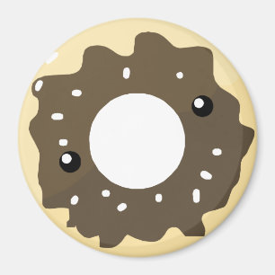 Cute Kawaii Style Chocolate Frosted Donut Magneet