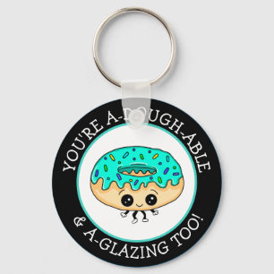 Cute Kawaii Style Jelly Donut Flirting Pun Sleutelhanger
