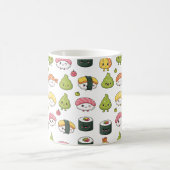 Cute Kawaii Sushi Pattern Coffee Mug Koffiemok (Center)