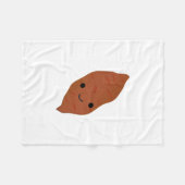 Cute Kawaii Sweet Potato Fleece Deken (Voorkant (Horizontaal))