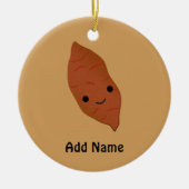Cute Kawaii Sweet Potato Keramisch Ornament (Voorkant)