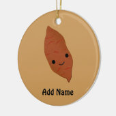 Cute Kawaii Sweet Potato Keramisch Ornament (Links)