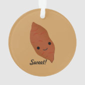 Cute Kawaii Sweet Potato Ornament (achterkant)