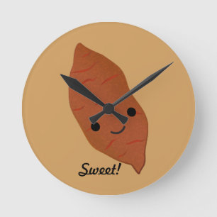 Cute Kawaii Sweet Potato Ronde Klok
