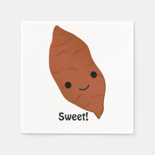 Cute Kawaii Sweet Potato Servet