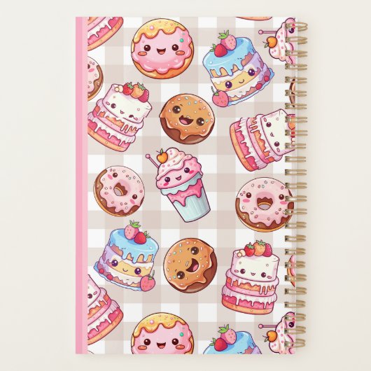 Cute Kawaii Sweets Traitements Planner (Dos)
