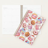Cute Kawaii Sweets Traitements Planner (Devant avec enveloppe)