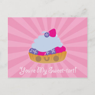 Cute Kawaii Tart Briefkaart