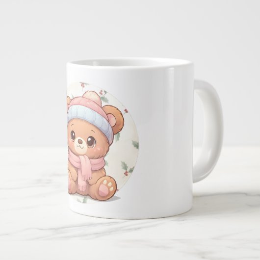 Cute Kawaii Teddy Bear Mug  (Devant droit)