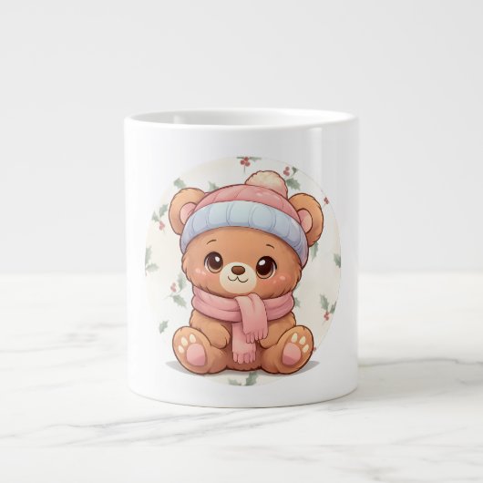 Cute Kawaii Teddy Bear Mug  (Devant)