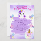 Cute Kawaii Unicorn Invitation Anniversaire (Devant)