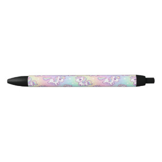 Cute Kawaii Unicorn Pastel Rainbow Magical Rode Inkt Pen