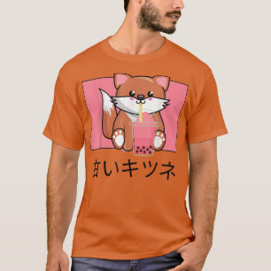 Cute Kawaii voor Drinken Bubble Tea Japans I Love  T-shirt