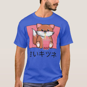 Cute Kawaii voor Drinken Bubble Tea Japans I Love T-shirt