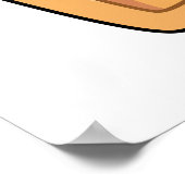 Cute Kawaii Waffle Poster (Hoek)