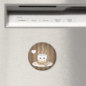 Cute kawaii warme cacao drink magneet (Insitu (Vaatwasser))