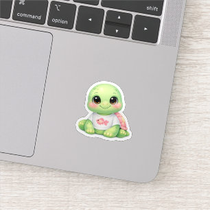 Cute Kawaii Zeeschildpad Vinyl Sticker Laptop Deca