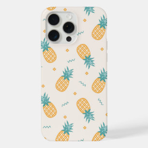 Cute Kawaii Zomer Ananas Patroon iPhone 15 Pro Max Hoesje