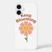 Cute "Keep Blooming" Positive Quote Case-Mate iPhone Case (Achterkant)