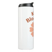 Cute "Keep Blooming" Positive Quote Thermosbeker (Gedraaid links)