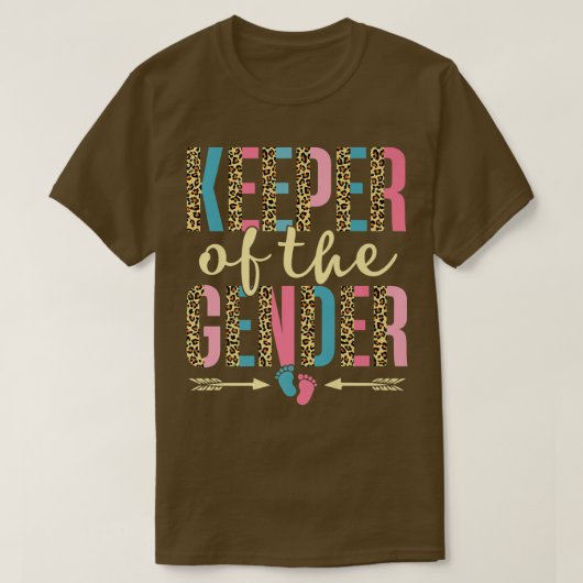 Cute Keeper van het geslacht Leopard T-shirt (Design voorkant)