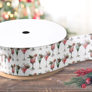 Cute Kerst Cocktail Patroon Lint