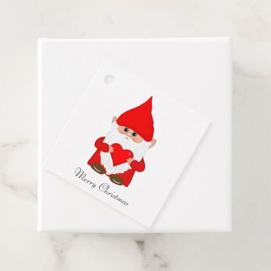 Cute kerst Gnome Bedankjes Labels (In situ)