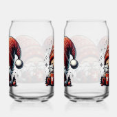 Cute kerst Gnome Blikvorm Glas (Rechts)