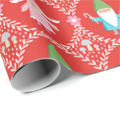 Cute kerst Gnome Cadeaupapier (Rol Hoek)