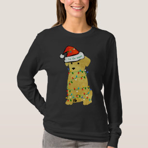 Cute kerst Golden Retriever Puppy T-shirt