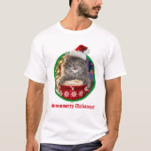 Cute kerst Hot Cocaca-Kat T-shirt (Voorkant)