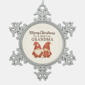 Cute Kerst Kabouter Ornament voor Oma (Voorkant)