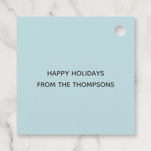 Cute kerst Penguin Bedankjes Labels (Achterkant)