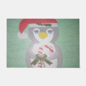 Cute kerst Penguin Deurmat (Voorkant)
