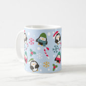 Cute kerst Penguin Koffiemok (Voorkant links)