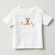 Cute Kerst Reindeer Peuter T-Shirt