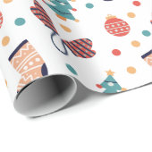 Cute kerst Thema Cadeaupapier (Rol Hoek)