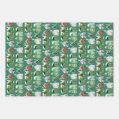 Cute kerst Village Inpakpapier Vel (Voorkant)