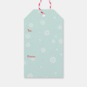 Cute Kerstalpaca Cadeaulabel (Achterkant)