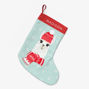 Cute Kerstalpaca, persoonlijk Kleine Kerstsok