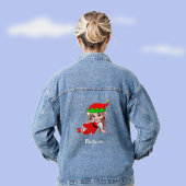 Cute kerstavond Elf Denim Jacket