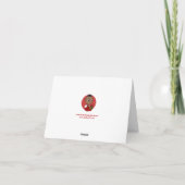 Cute Kerstbaby cartoon kaart (Achterkant)