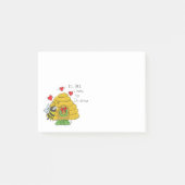Cute Kerstbee Funny Holiday Cartoon Post-it® Notes (Voorkant)